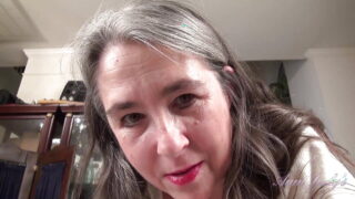 AuntJudys – Your Mature Hairy Step-Aunt Grace Catches You Watching Mature Porn (POV)